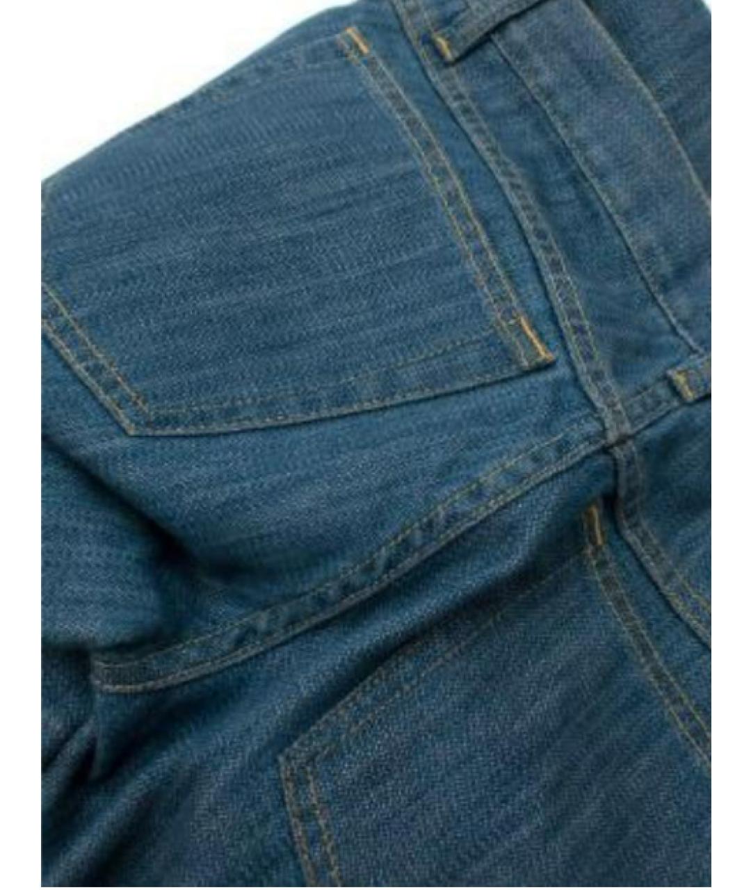 MIU MIU Синие хлопковые джинсы клеш, фото 7