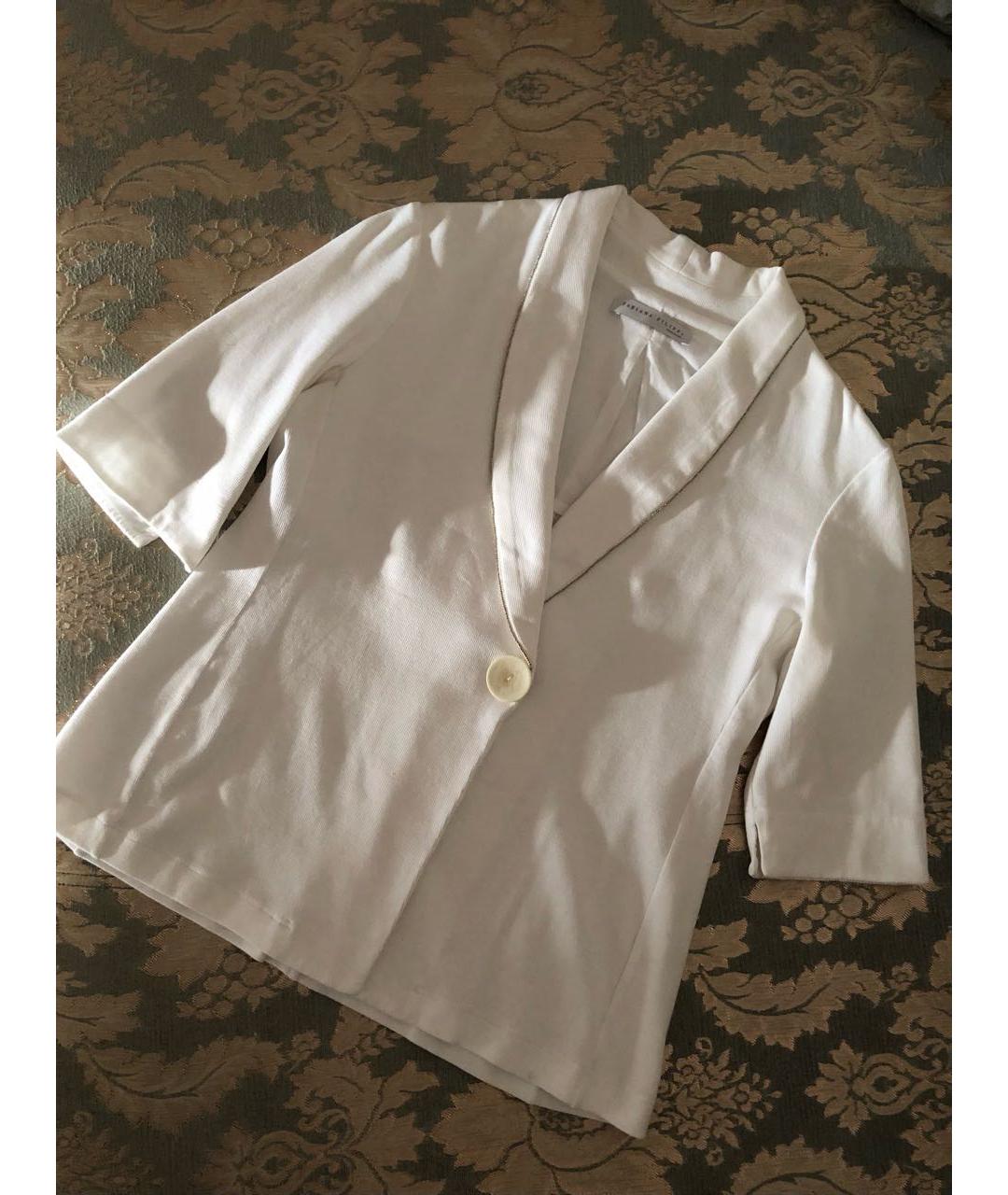 FABIANA FILIPPI Белый жакет/пиджак, фото 9