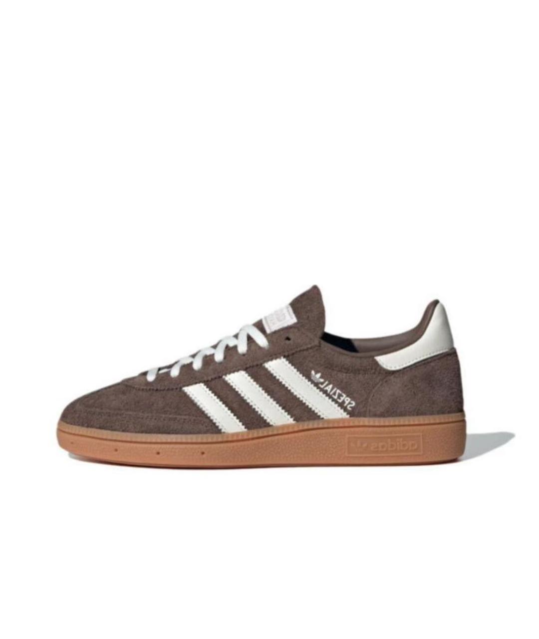 ADIDAS Коричневые замшевые кроссовки, фото 1