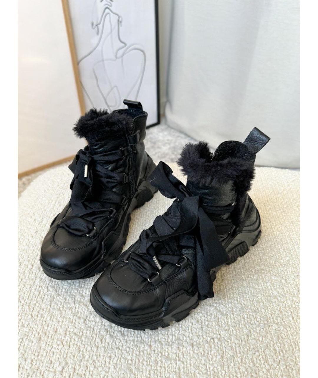 JARRETT KIDS Черные кожаные ботинки, фото 2