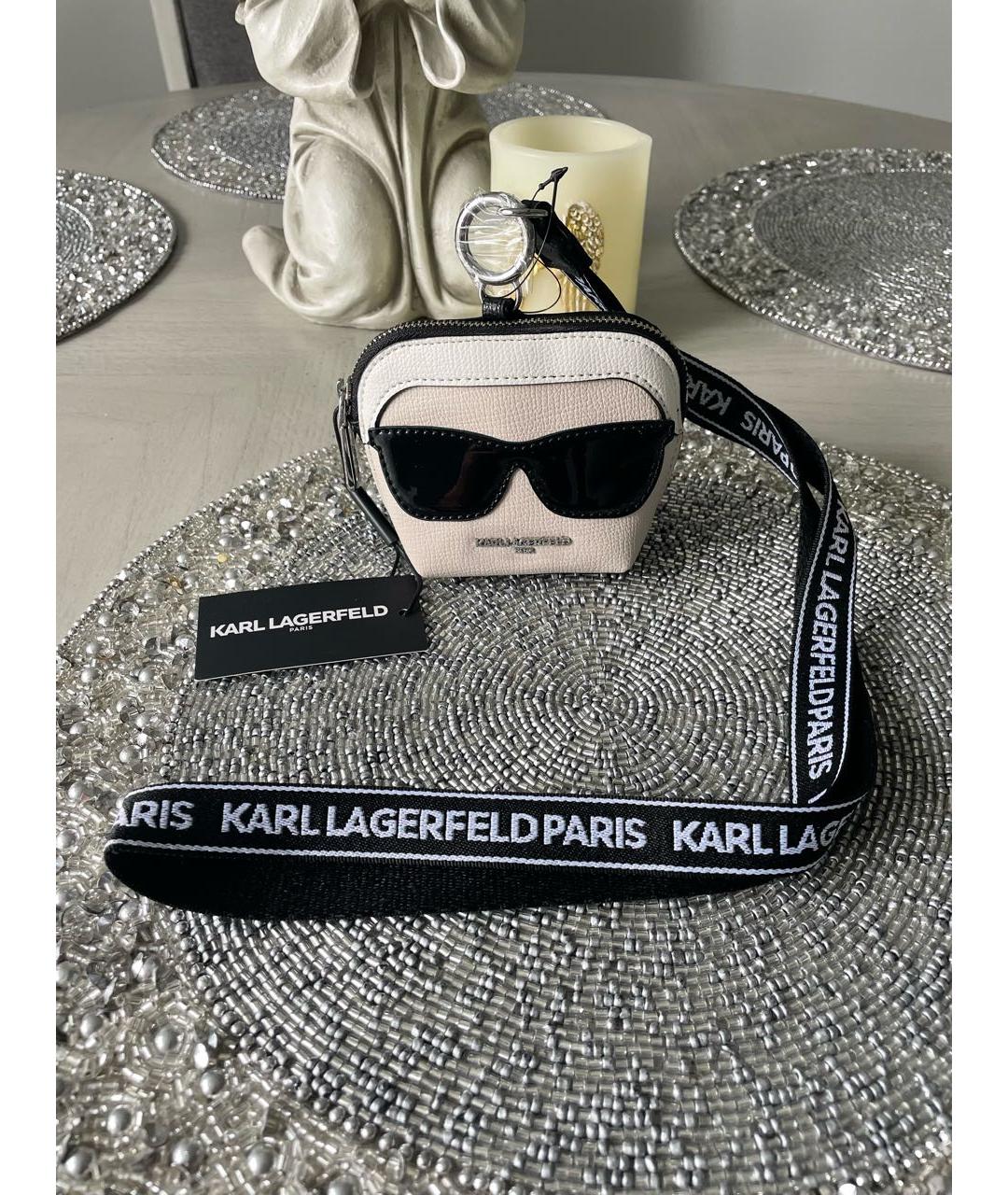 KARL LAGERFELD Белый кошелек из искусственной кожи, фото 9