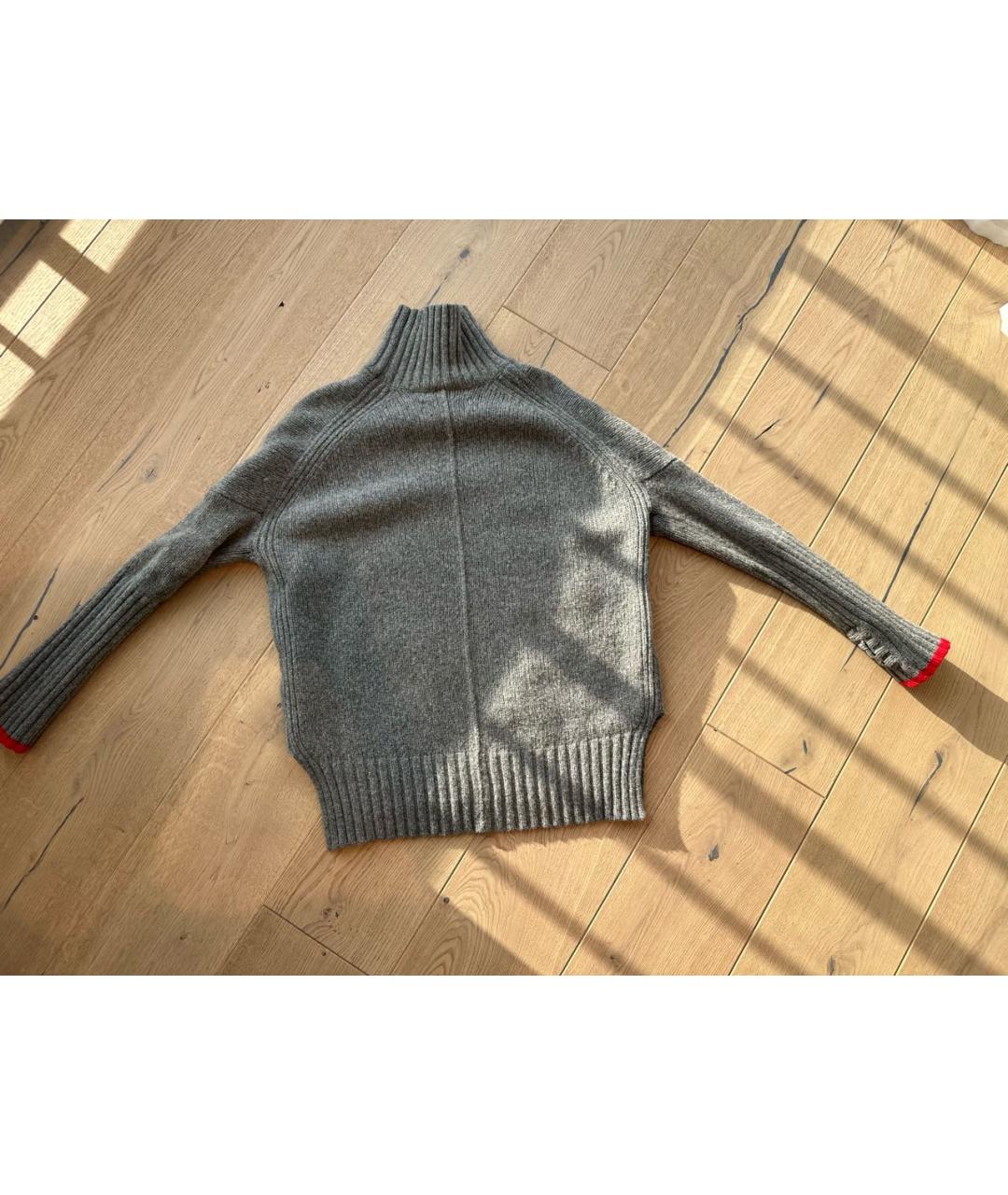 ZADIG & VOLTAIRE Серый шерстяной джемпер / свитер, фото 6