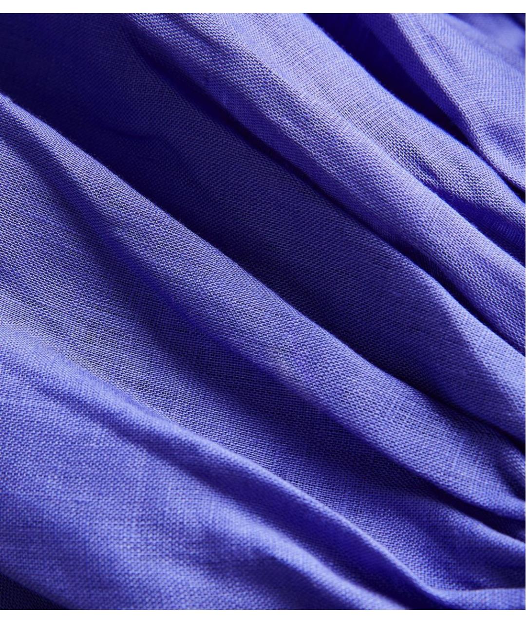 ZIMMERMANN Фиолетовое льняное коктейльное платье, фото 5