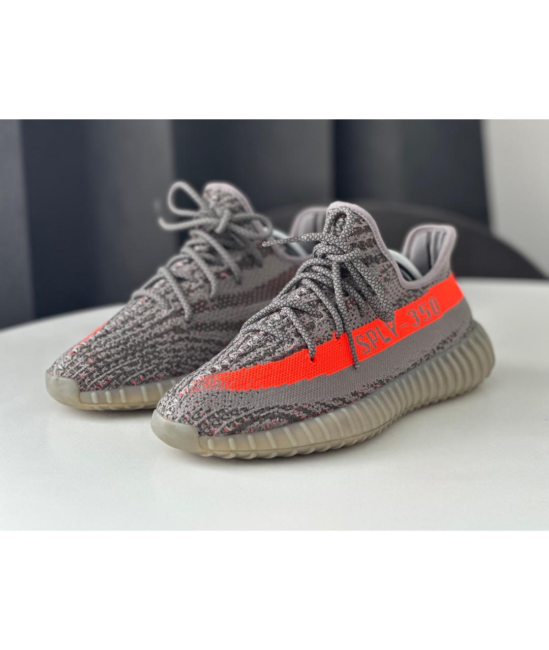 ADIDAS YEEZY Серые низкие кроссовки / кеды, фото 6