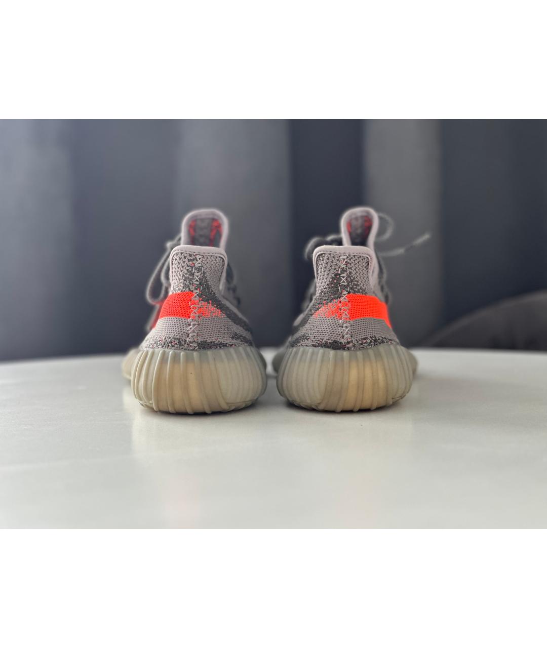 ADIDAS YEEZY Серые низкие кроссовки / кеды, фото 4