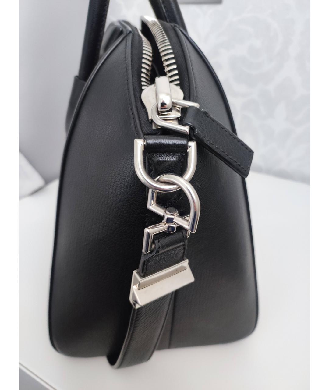 GIVENCHY Черная кожаная сумка с короткими ручками, фото 3