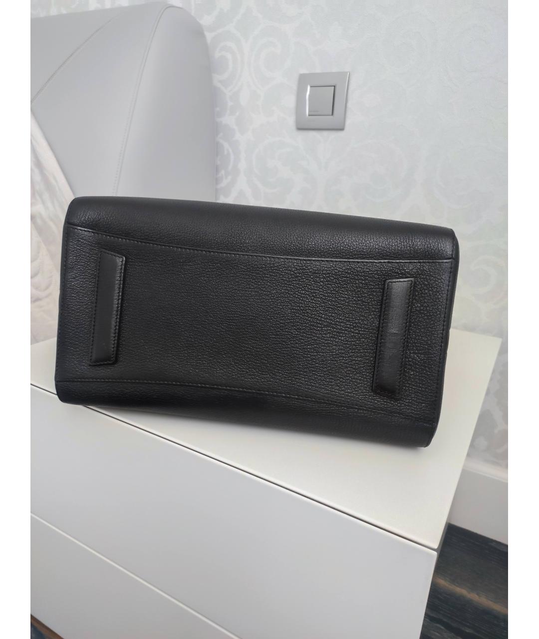 GIVENCHY Черная кожаная сумка с короткими ручками, фото 7