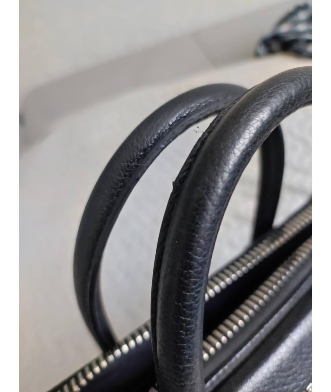 GIVENCHY Черная кожаная сумка с короткими ручками, фото 9