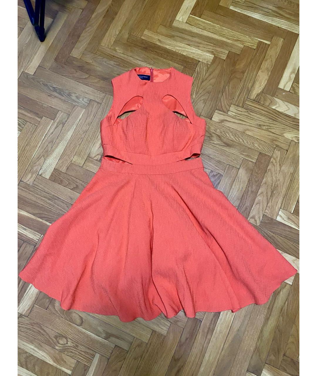 FOREVER UNIQUE Оранжевое полиэстеровое коктейльное платье, фото 9