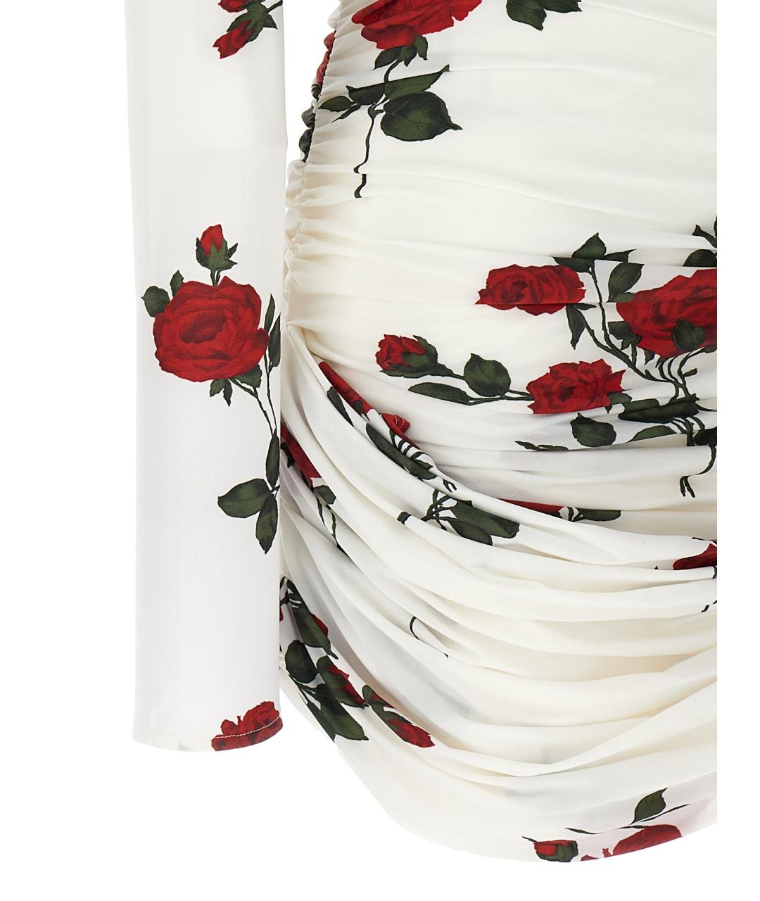 MAGDA BUTRYM Белое полиамидовое повседневное платье, фото 4