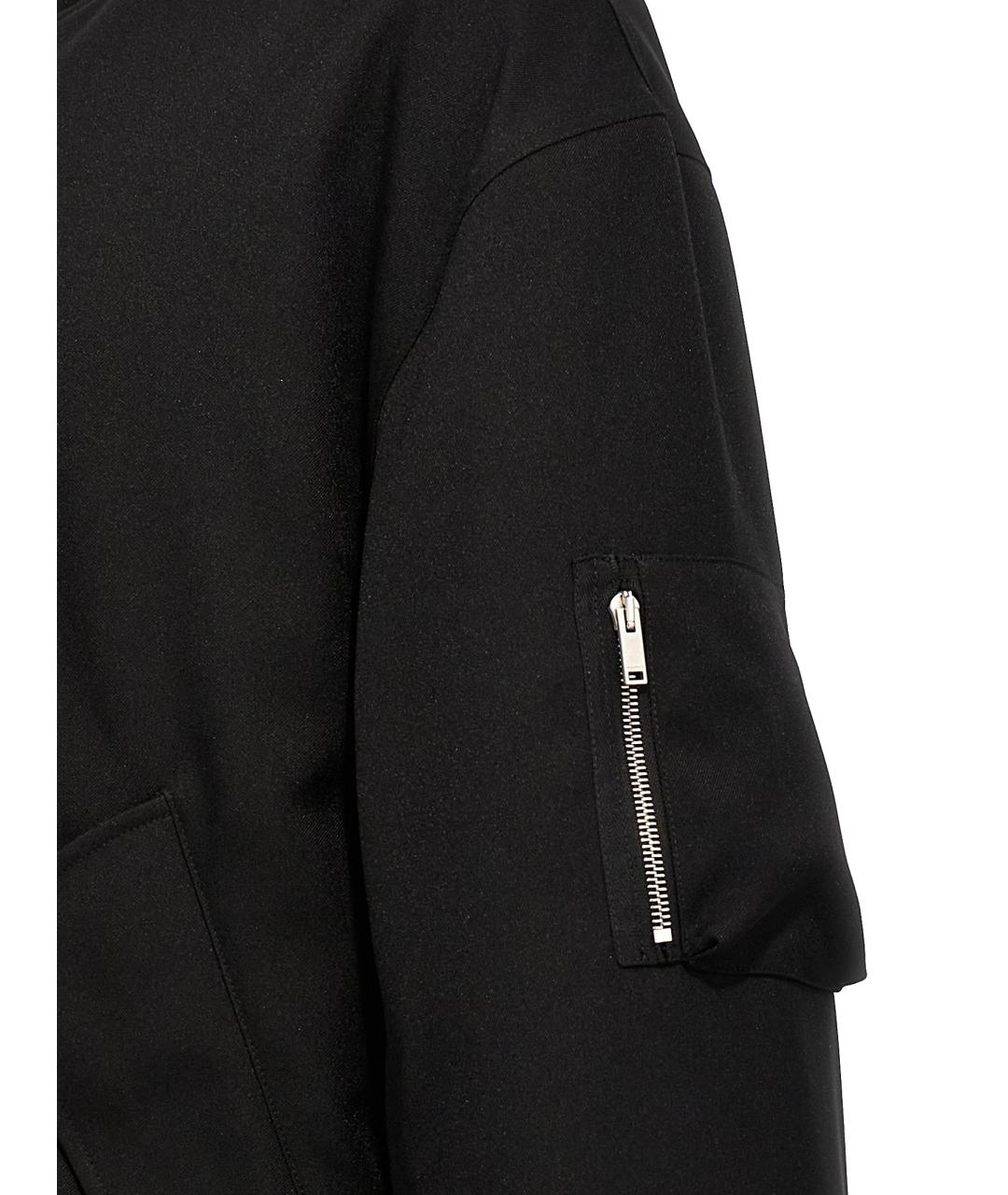 JIL SANDER Черная полиэстеровая куртка, фото 4