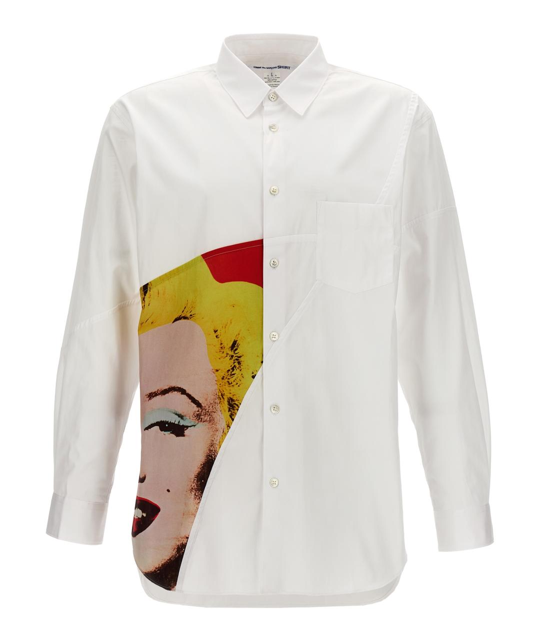 COMME DES GARÇONS SHIRT Белая хлопковая кэжуал рубашка, фото 1