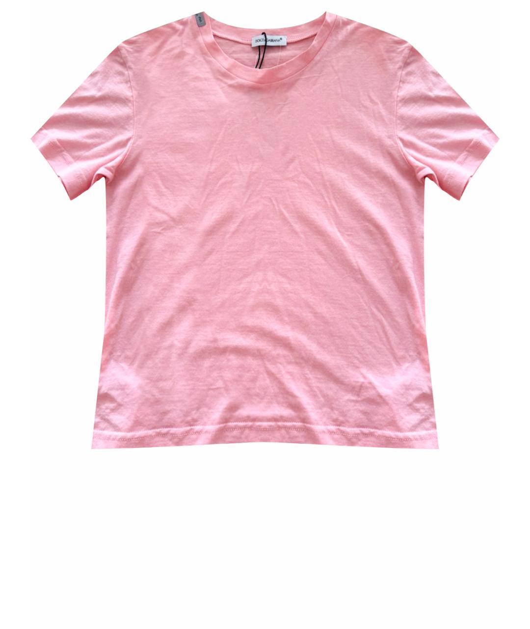 DOLCE&GABBANA Розовый хлопковый детская футболка / топ, фото 1