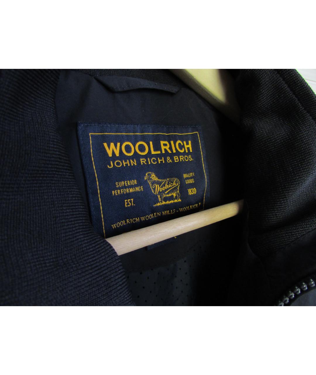 WOOLRICH Темно-синяя синтетическая куртка, фото 3