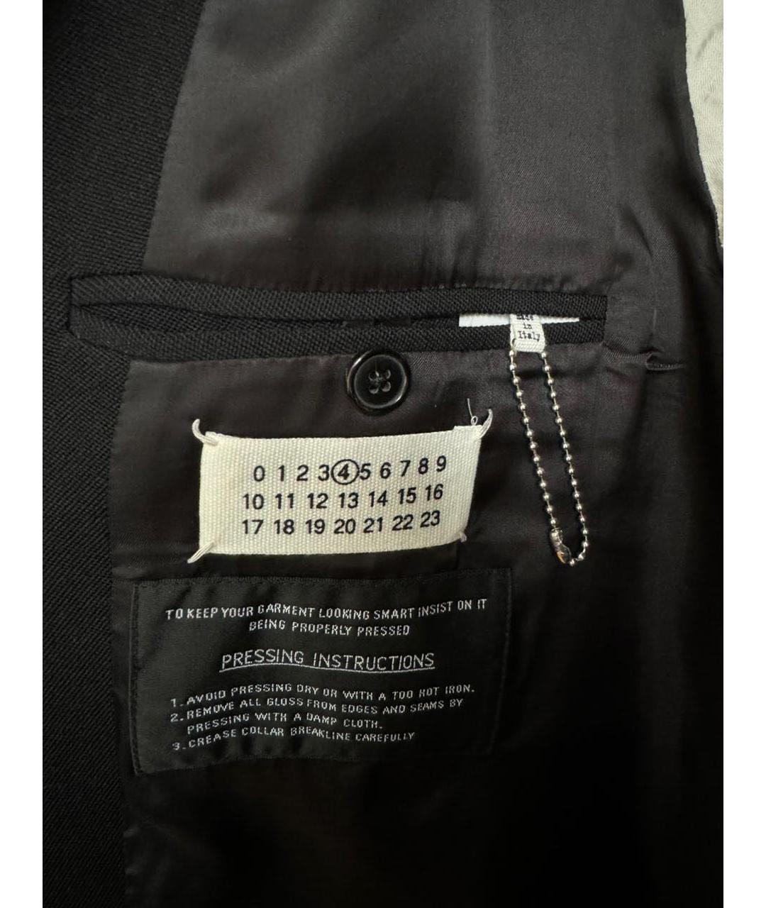 MAISON MARGIELA Черный вискозный жакет/пиджак, фото 6