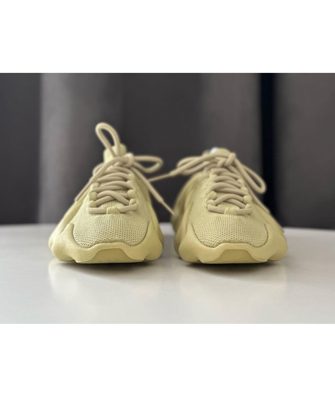 ADIDAS YEEZY Желтые низкие кроссовки / кеды, фото 2