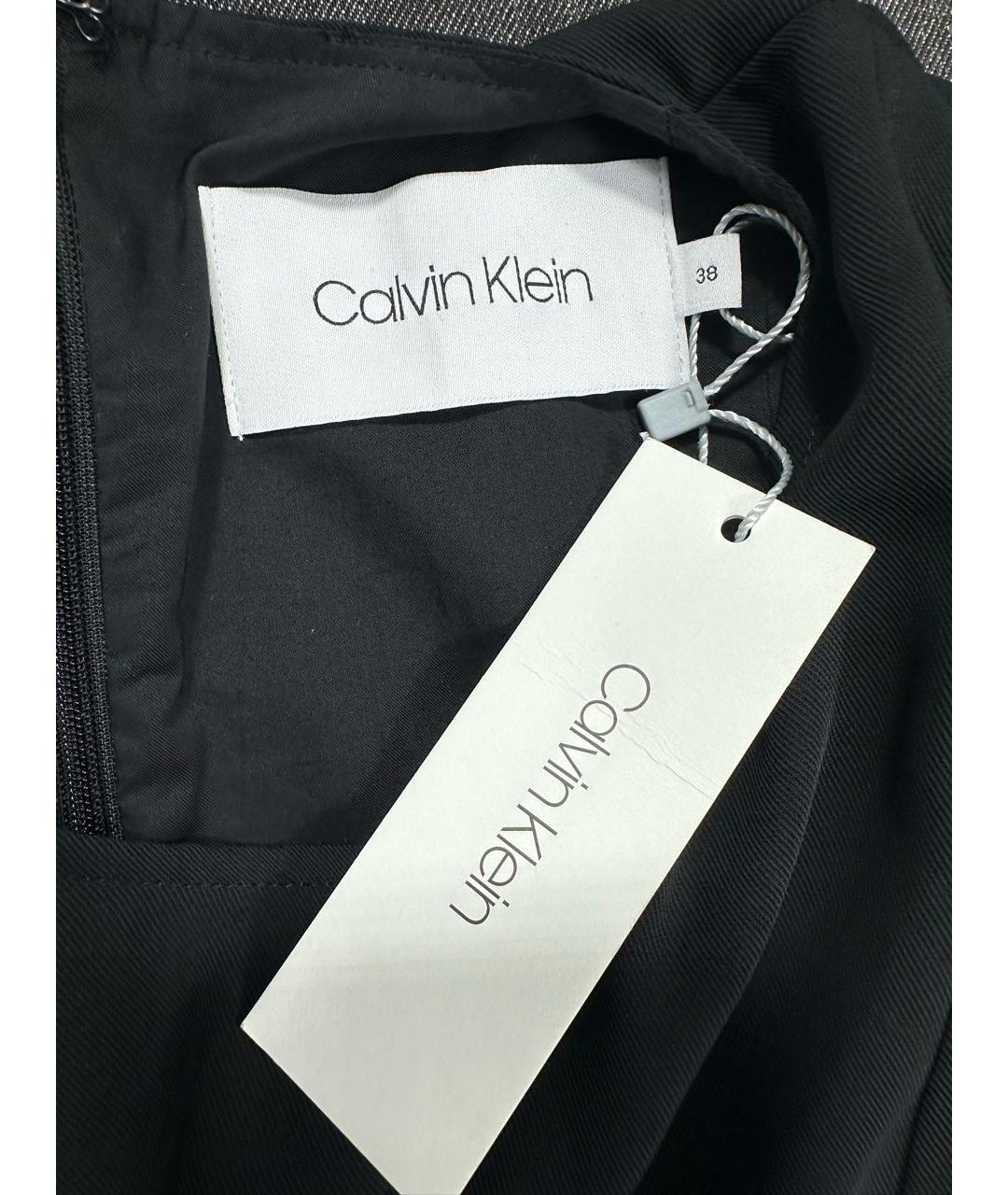 CALVIN KLEIN Черное повседневное платье, фото 6