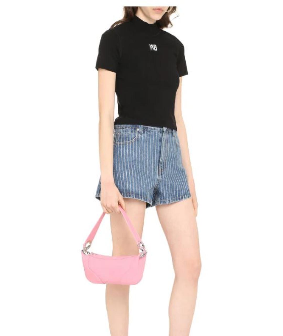 T BY ALEXANDER WANG Черная футболка, фото 4