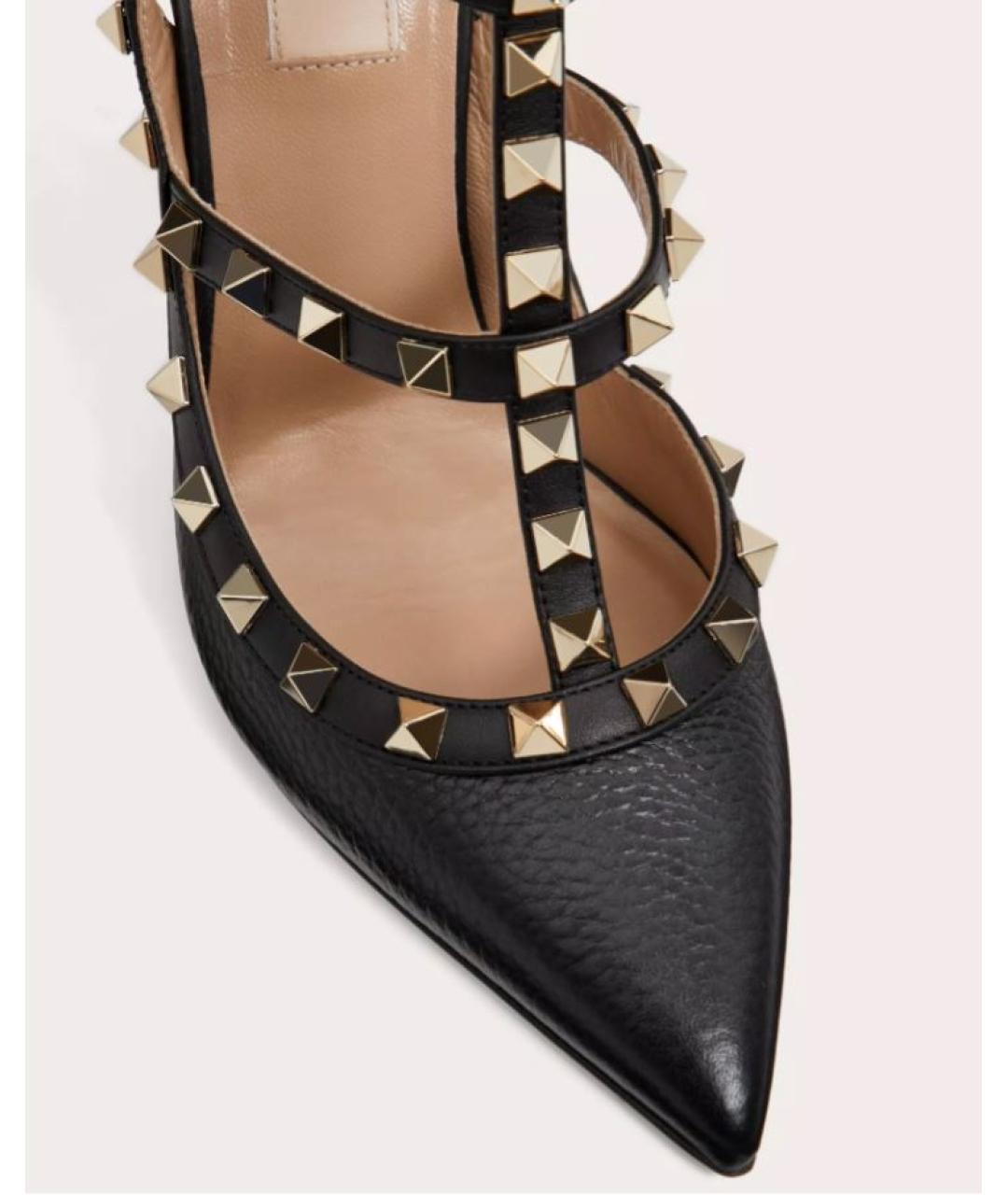 VALENTINO Черные кожаные туфли, фото 4