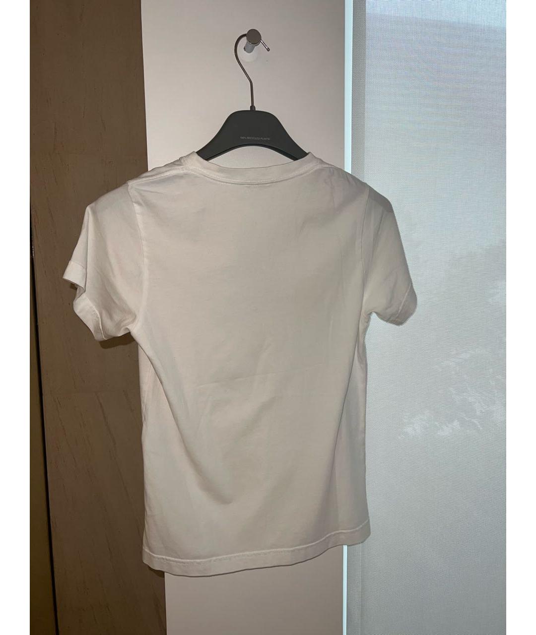 BALENCIAGA Белая хлопковая футболка, фото 6