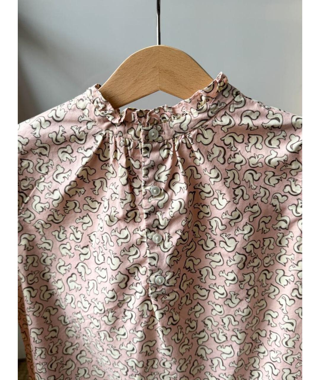 BONPOINT Розовая хлопковая рубашка/блузка, фото 3