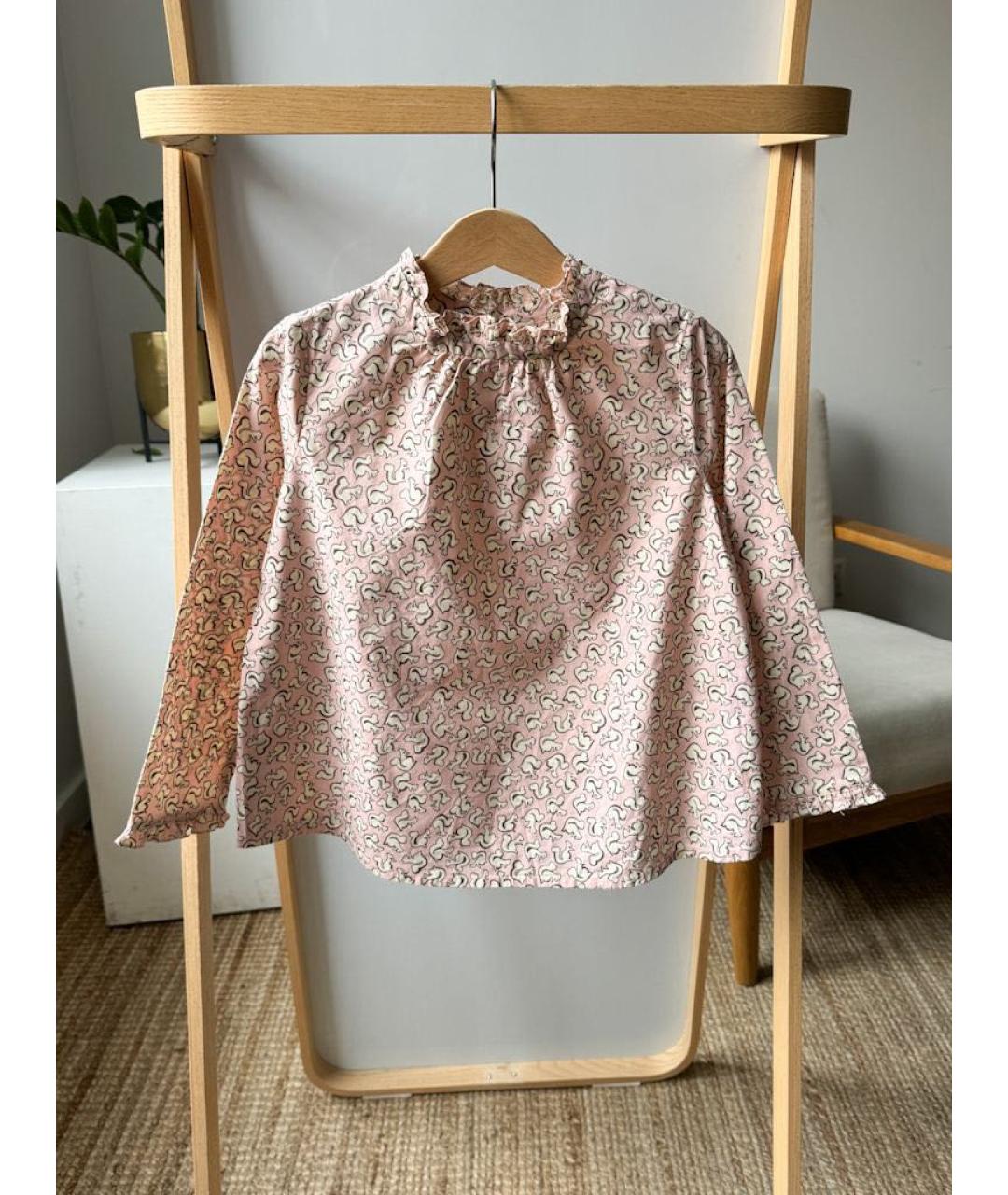 BONPOINT Розовая хлопковая рубашка/блузка, фото 6