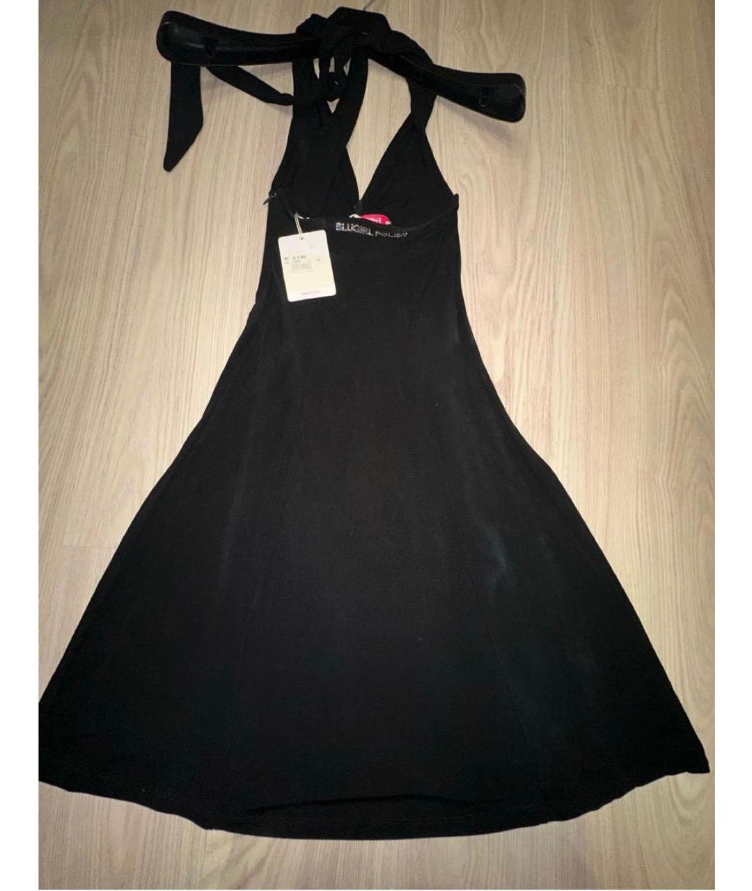 BLUGIRL Черное полиэстеровое коктейльное платье, фото 2