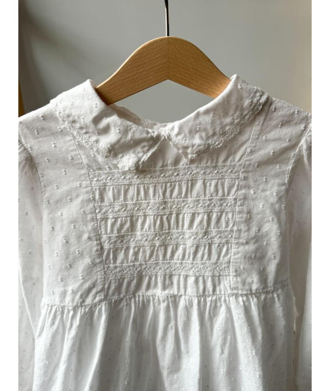 BONPOINT Белая хлопковая рубашка/блузка, фото 5