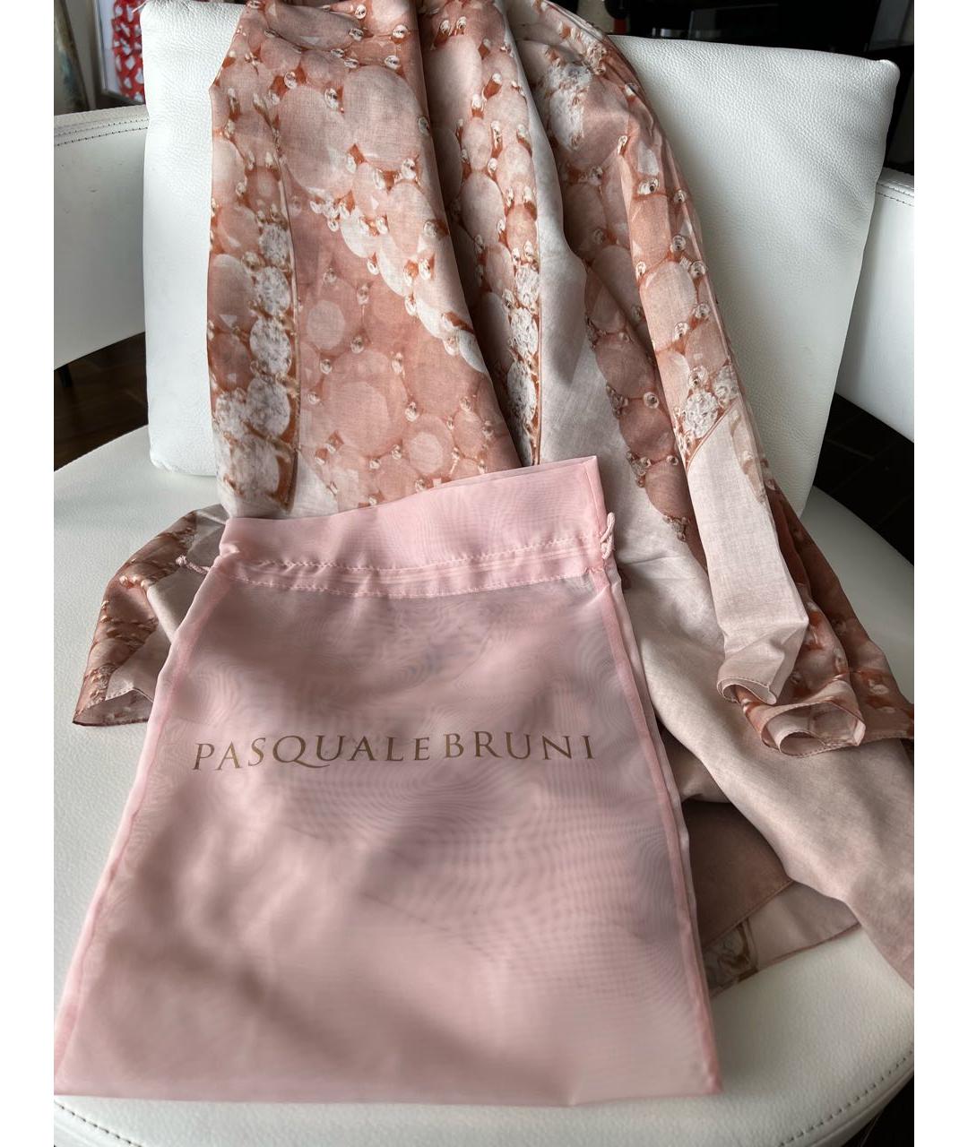 PASQUALE BRUNI Розовый хлопковый платок, фото 4
