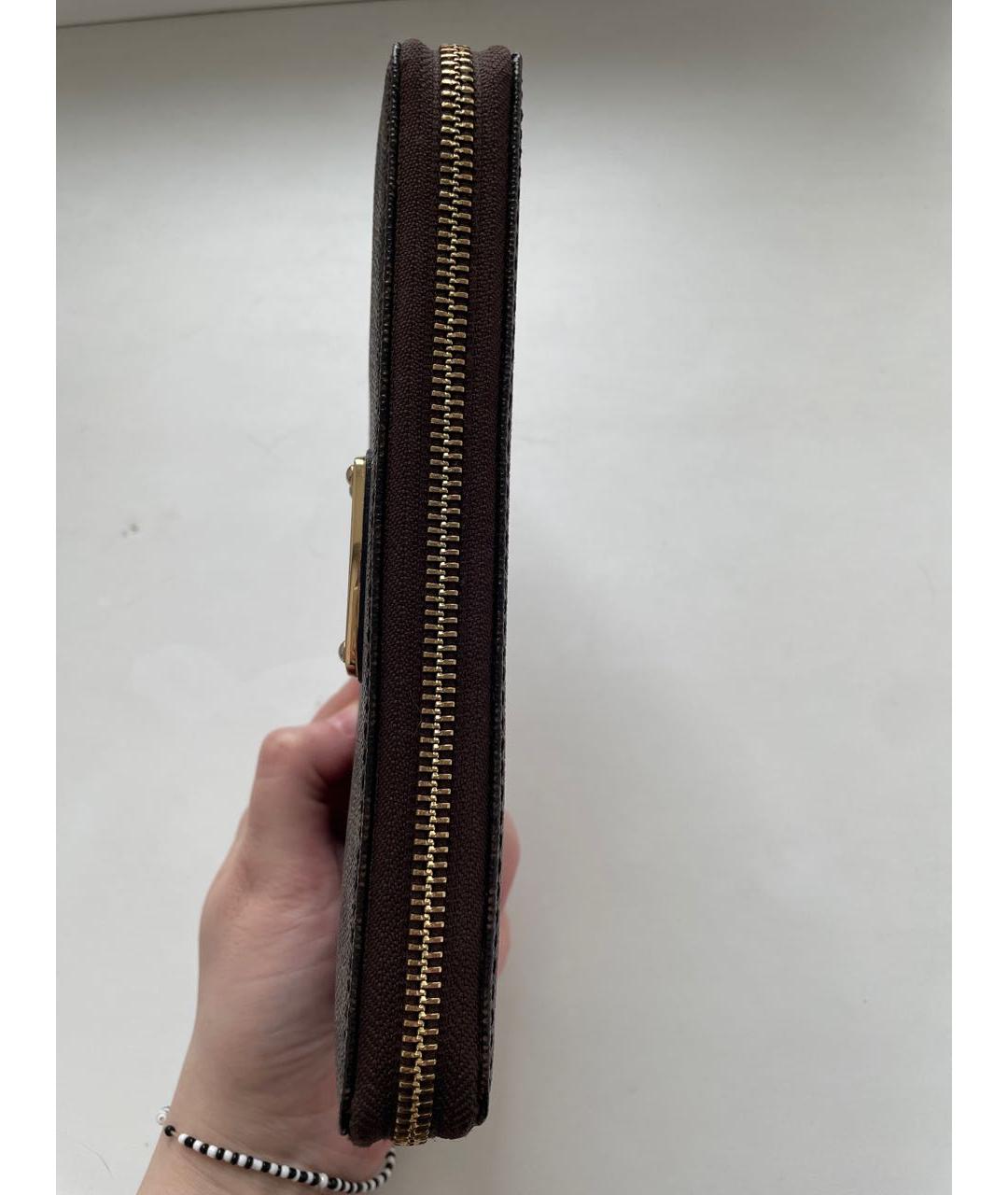 MICHAEL KORS Коричневый кожаный кошелек, фото 5
