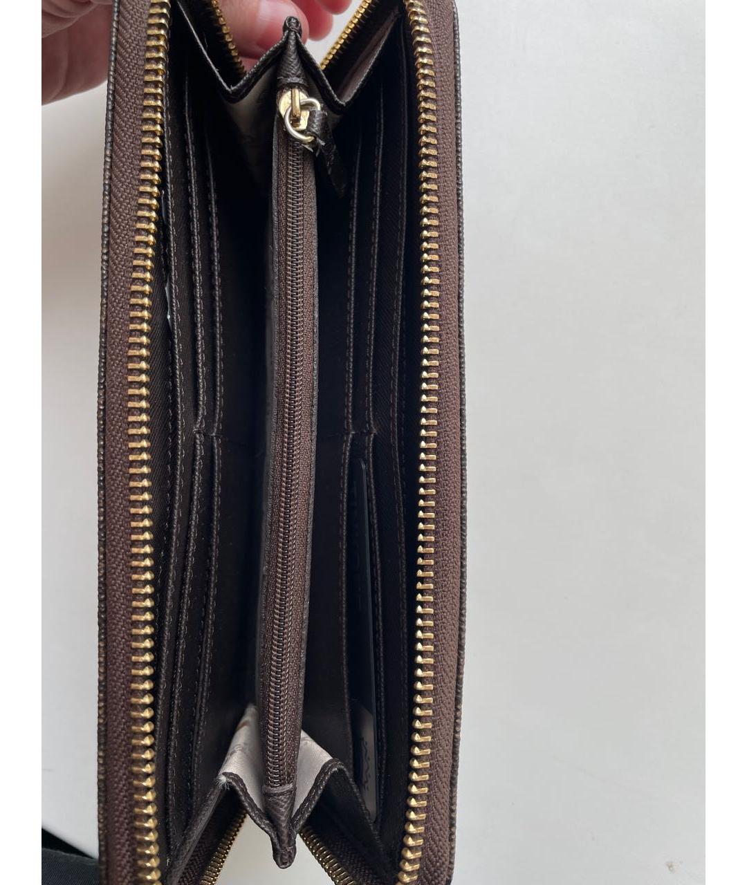 MICHAEL KORS Коричневый кожаный кошелек, фото 3