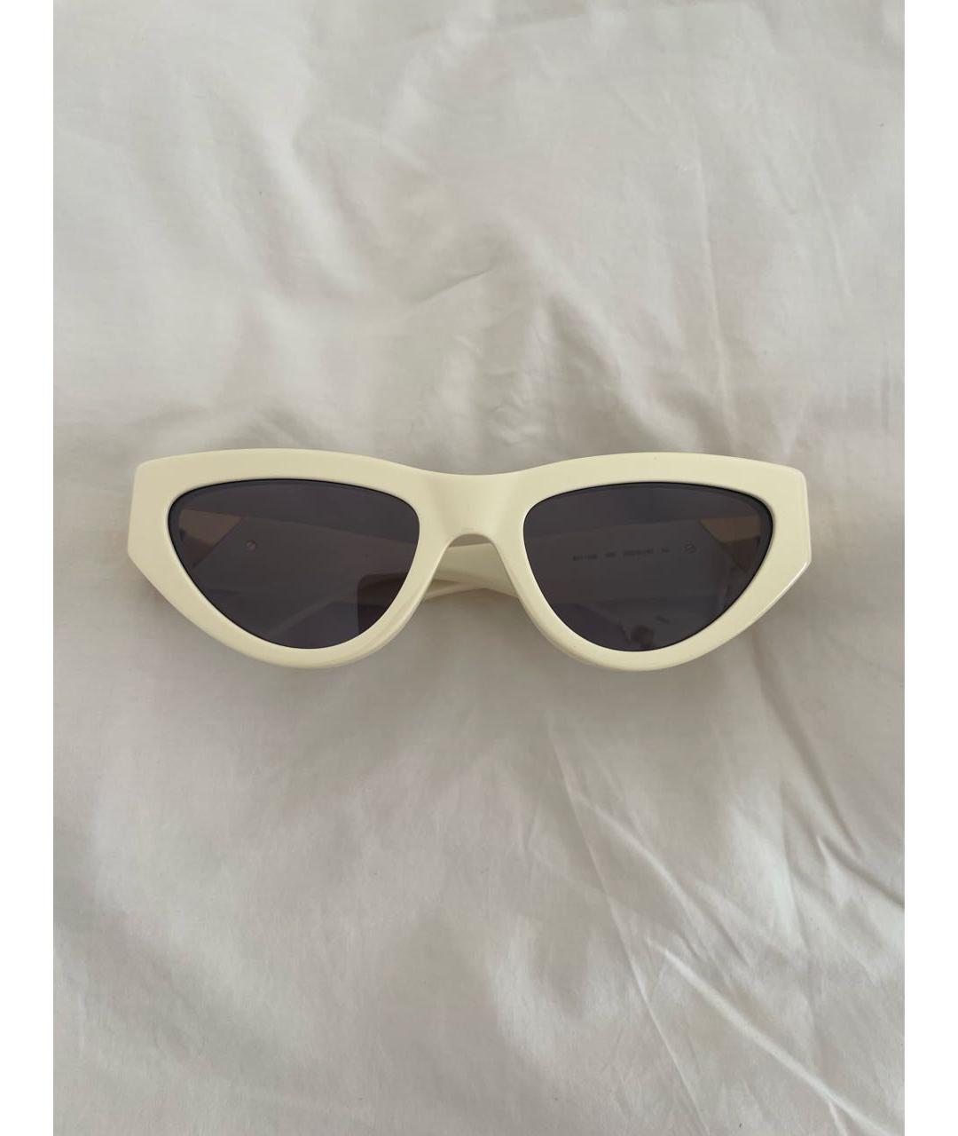 BOTTEGA VENETA Желтые пластиковые солнцезащитные очки, фото 7
