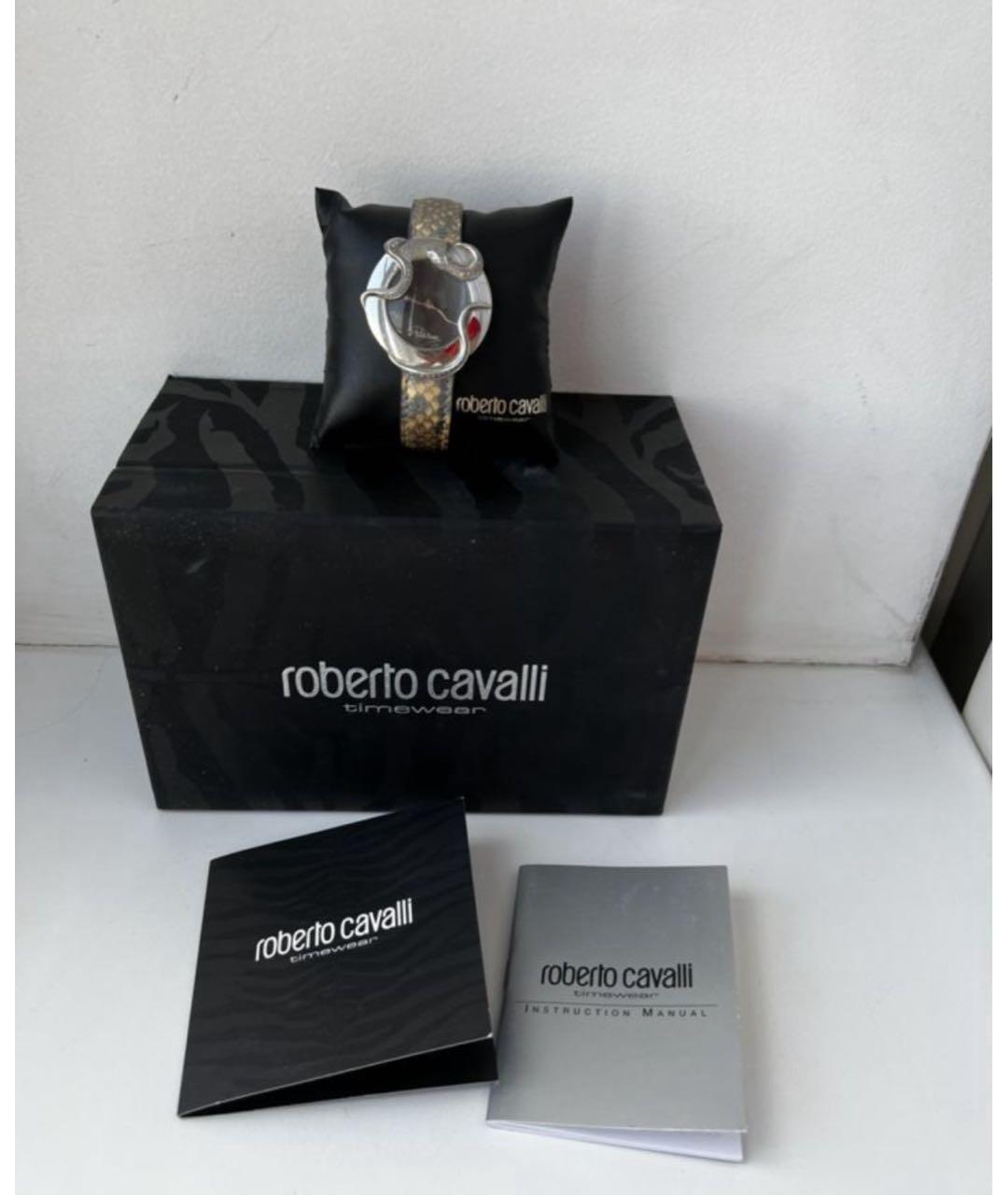 ROBERTO CAVALLI Серебряные металлические часы, фото 3