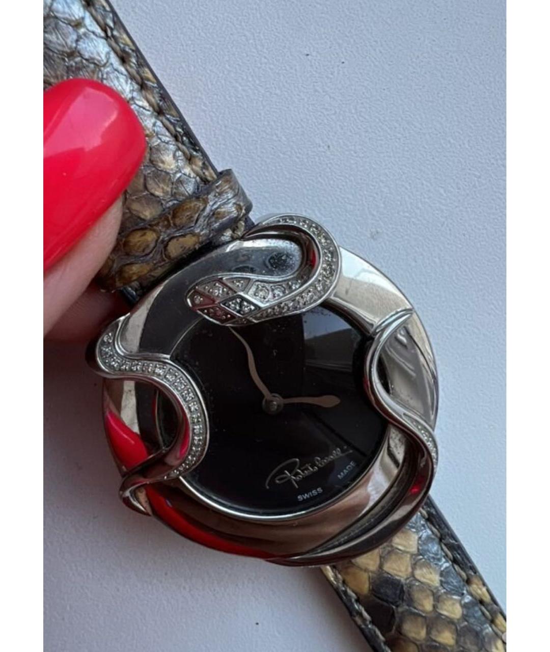 ROBERTO CAVALLI Серебряные металлические часы, фото 5