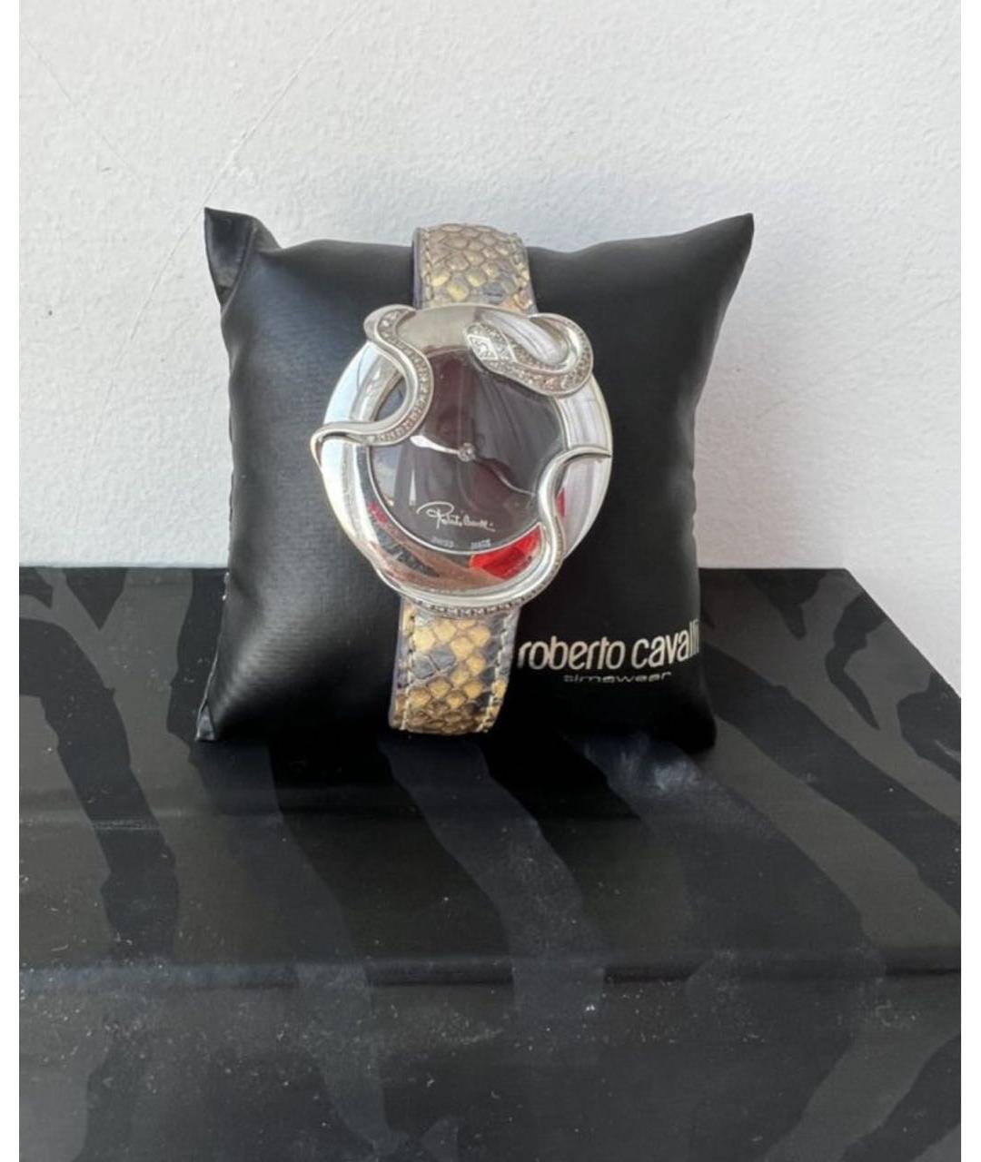 ROBERTO CAVALLI Серебряные металлические часы, фото 7