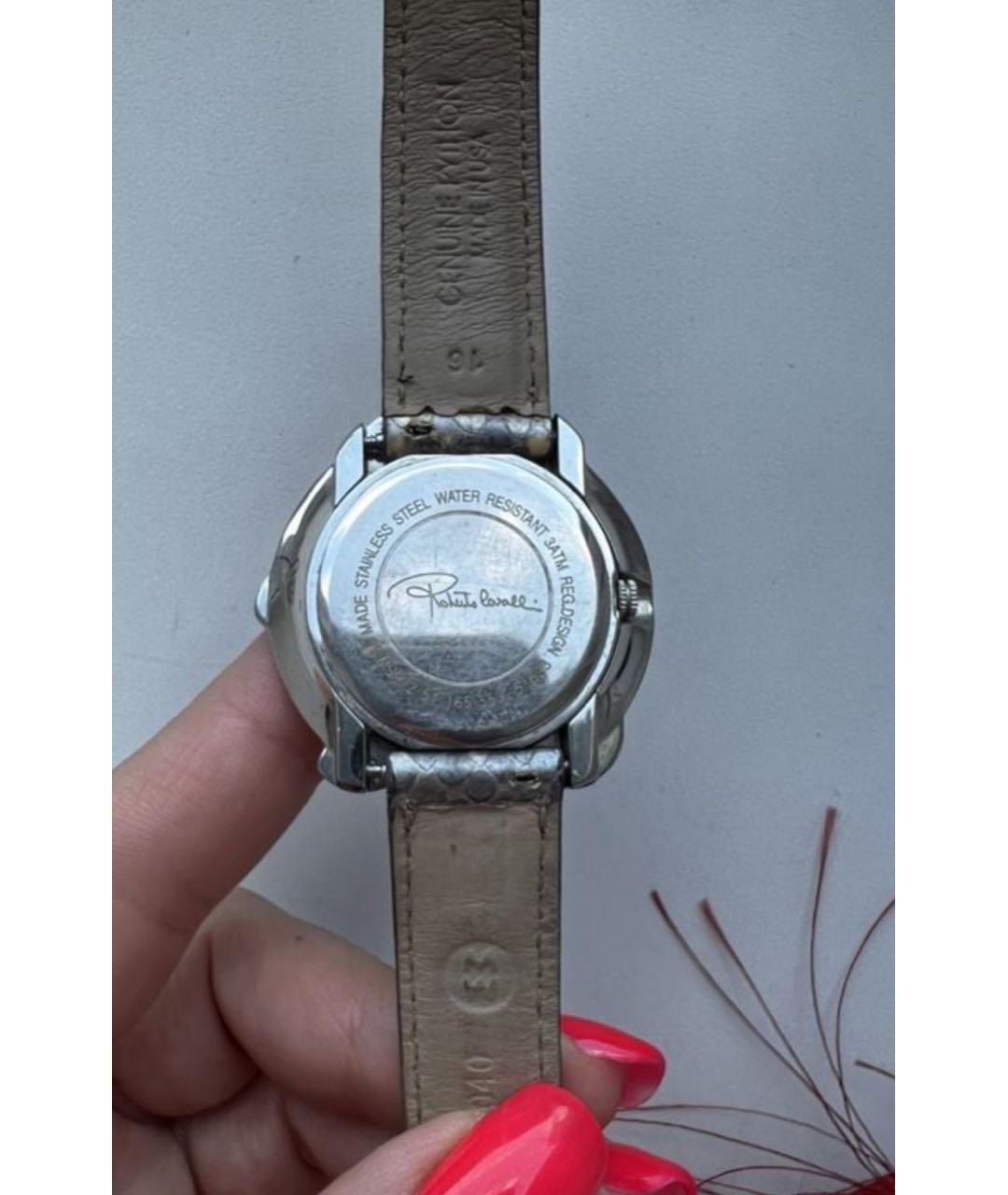 ROBERTO CAVALLI Серебряные металлические часы, фото 2