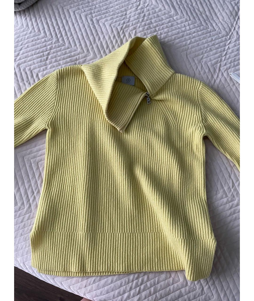 BOGNER Желтый кашемировый джемпер / свитер, фото 2