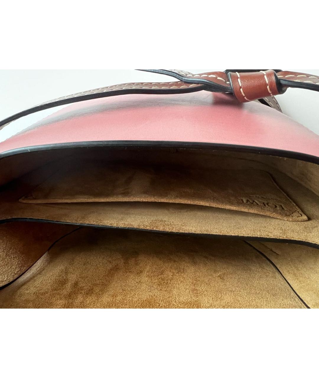 LOEWE Коричневая кожаная сумка через плечо, фото 4