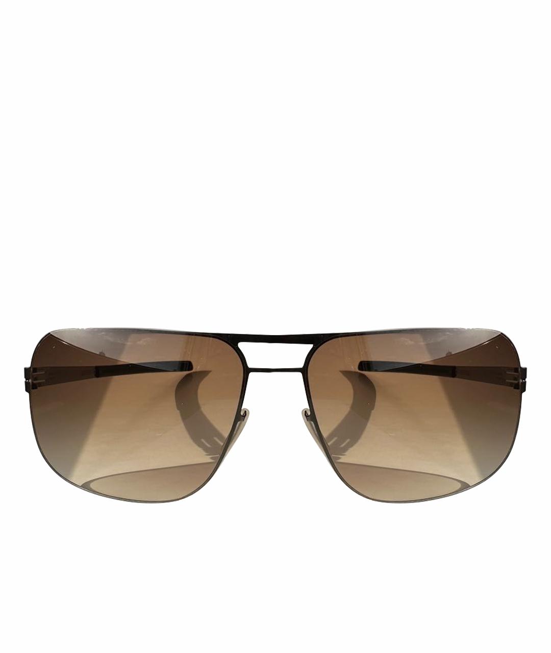 ICBERLIN Коричневые металлические солнцезащитные очки, фото 1