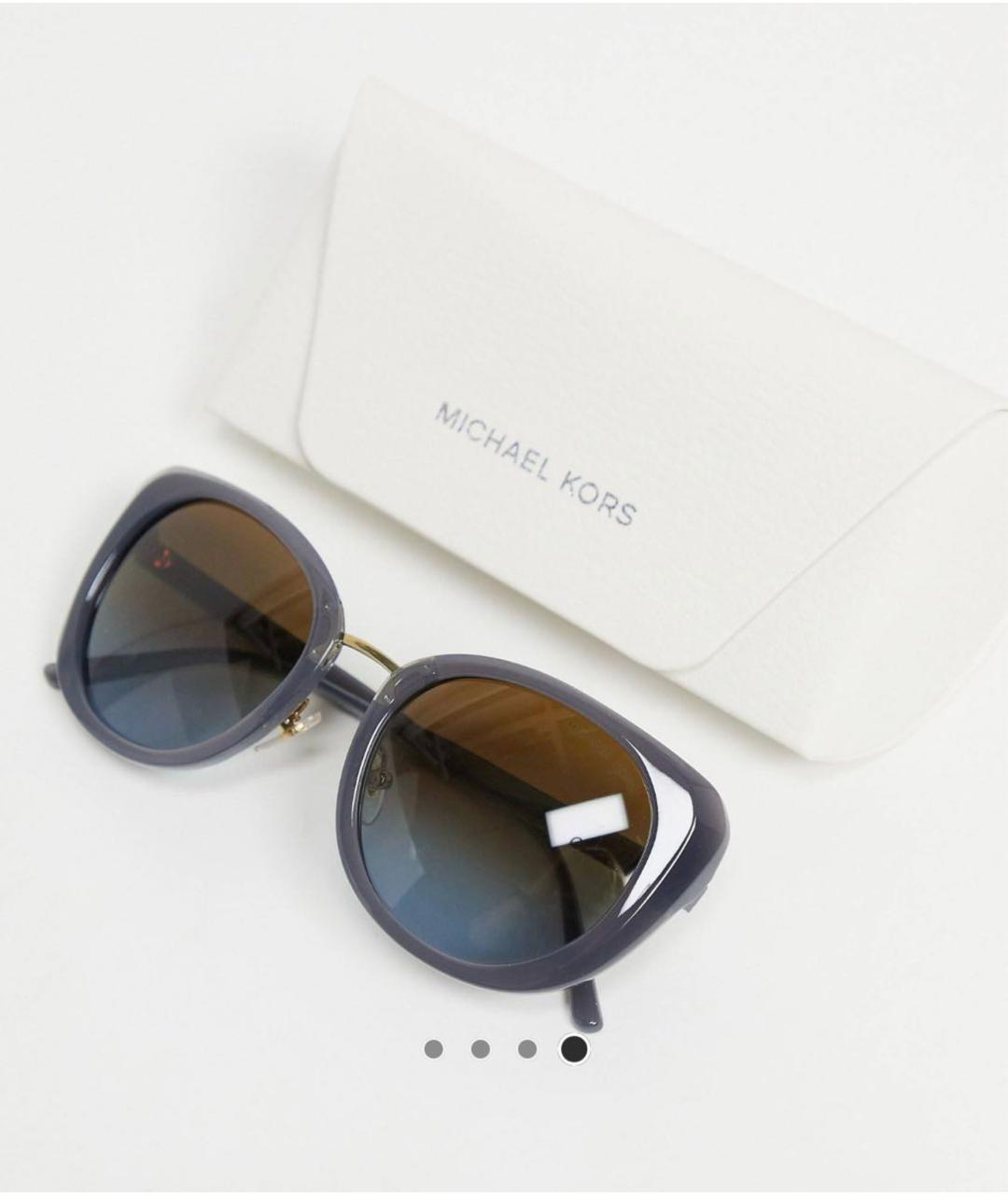 MICHAEL KORS Серые пластиковые солнцезащитные очки, фото 2