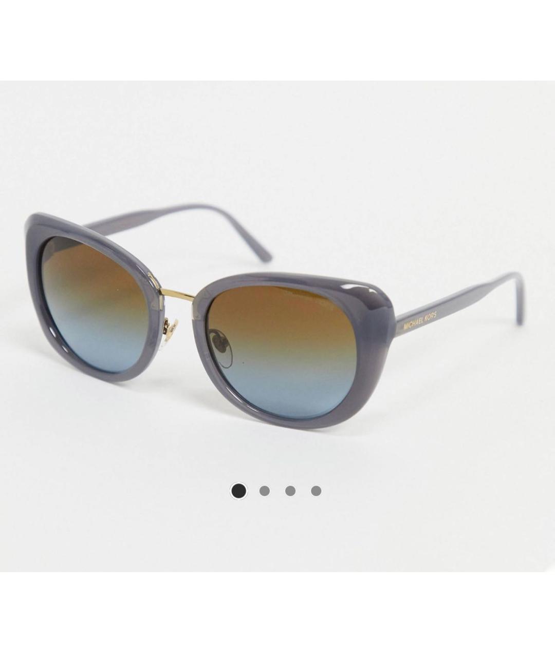 MICHAEL KORS Серые пластиковые солнцезащитные очки, фото 9