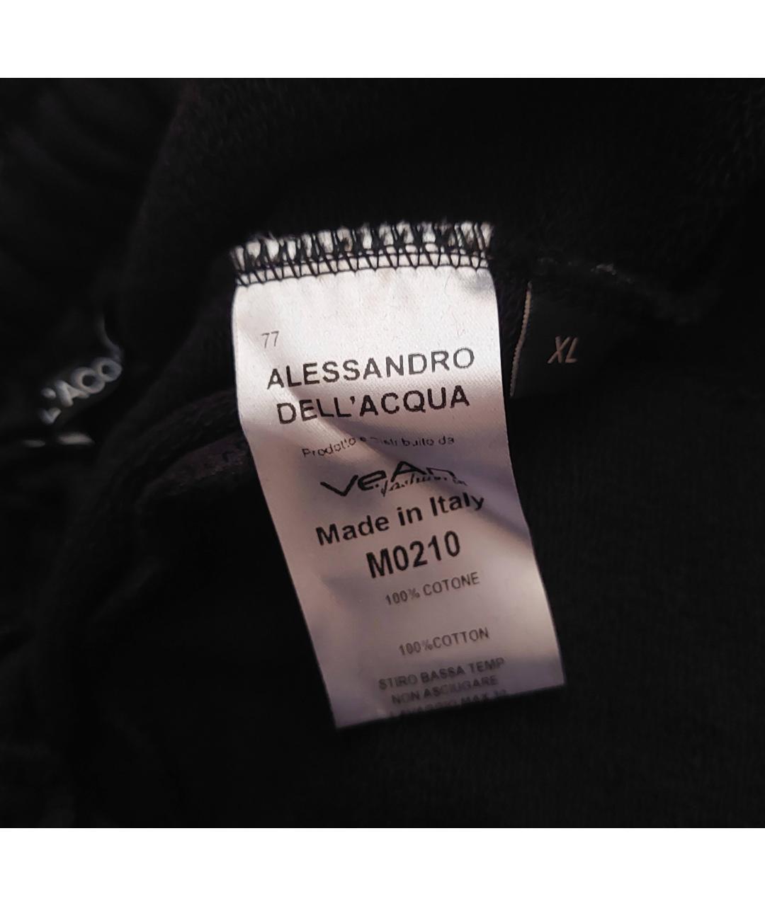 ALESSANDRO DELL'ACQUA Черные хлопковые шорты, фото 7