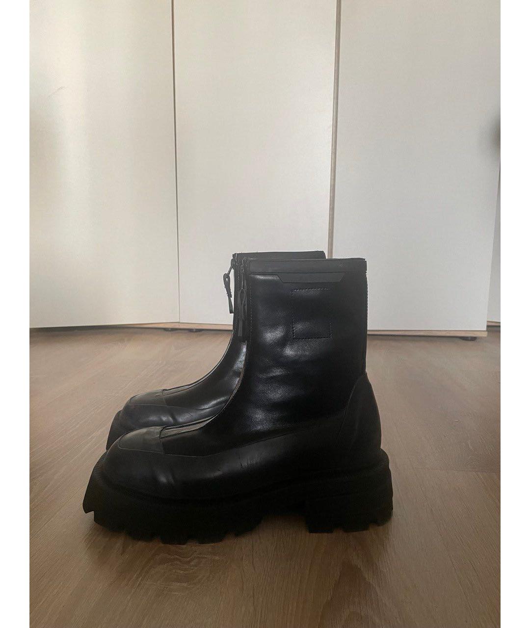 Eytys Черные высокие ботинки из искусственной кожи, фото 2