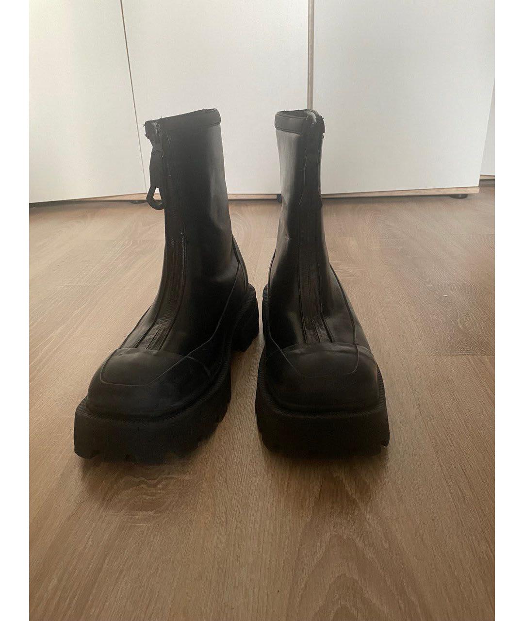 Eytys Черные высокие ботинки из искусственной кожи, фото 4