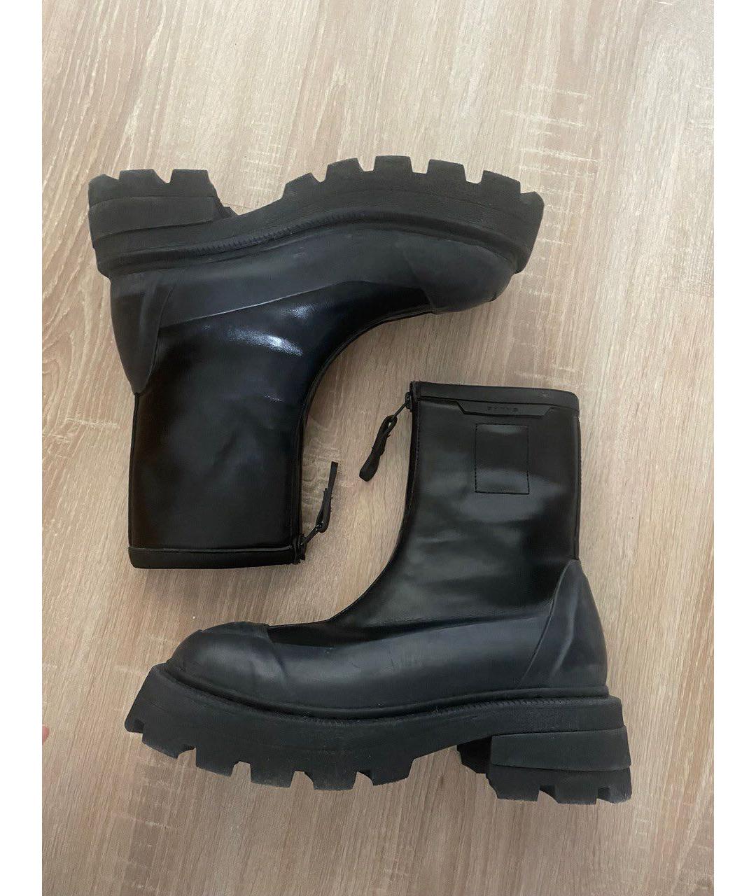 Eytys Черные высокие ботинки из искусственной кожи, фото 3