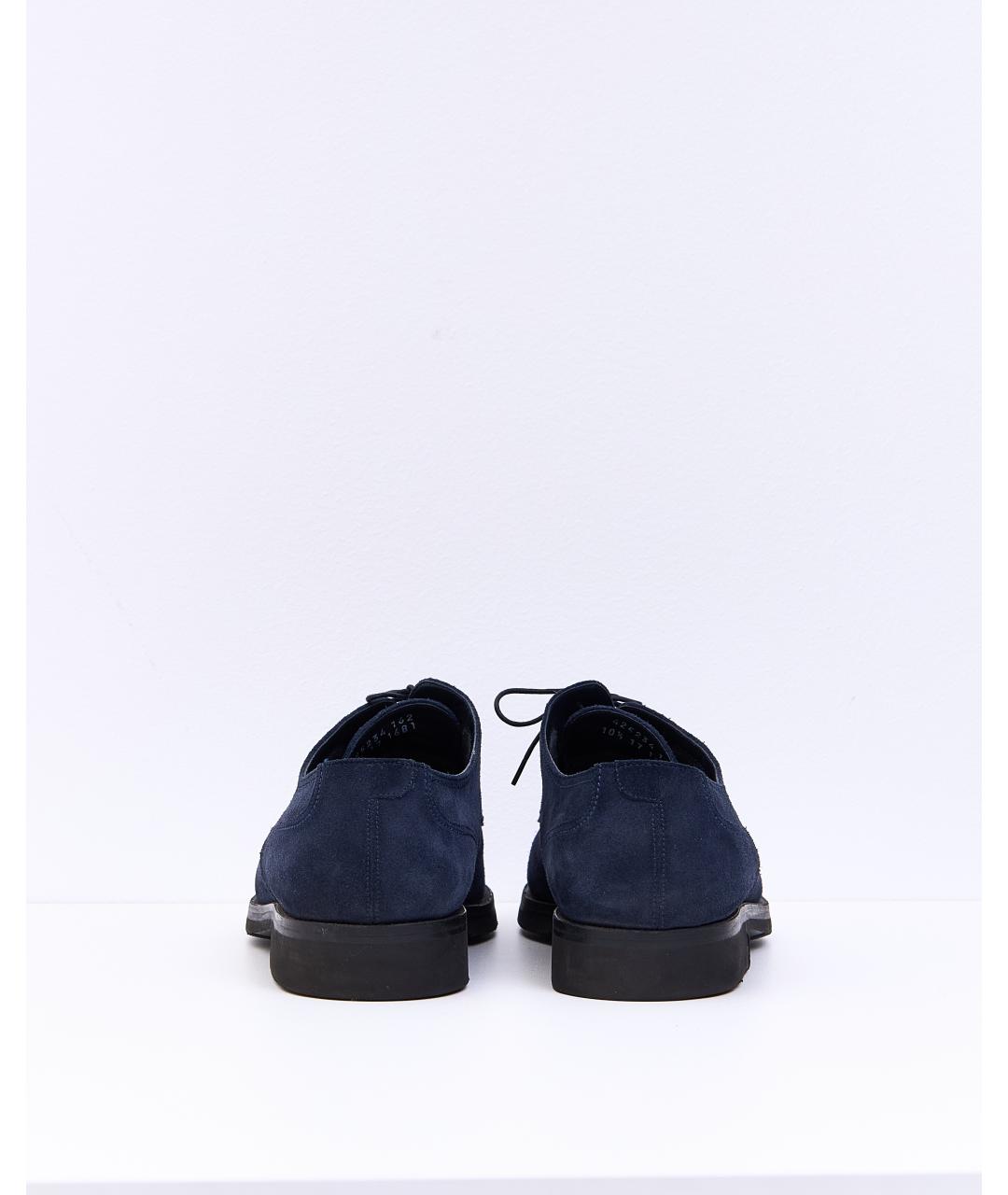 UOMO COLLEZIONI Синие замшевые туфли, фото 3