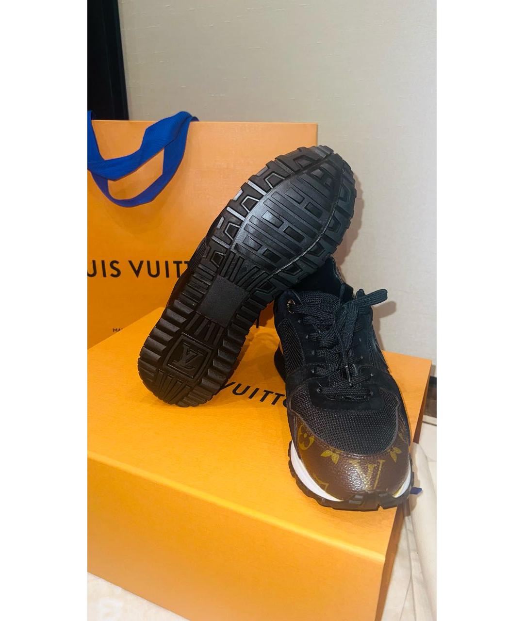 LOUIS VUITTON PRE-OWNED Черные кроссовки, фото 5