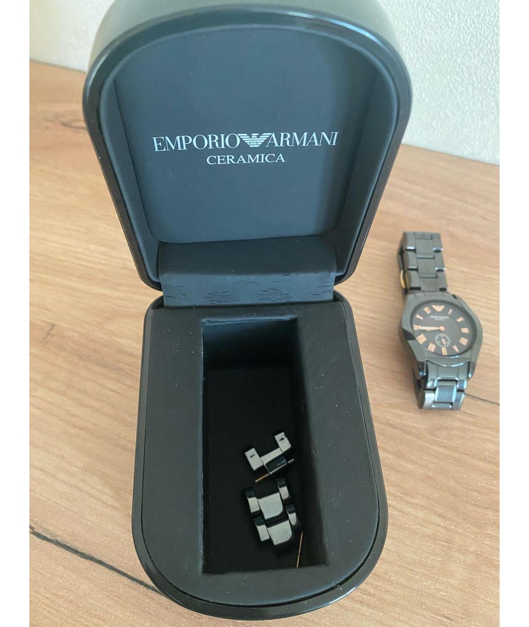 EMPORIO ARMANI Черные часы, фото 4