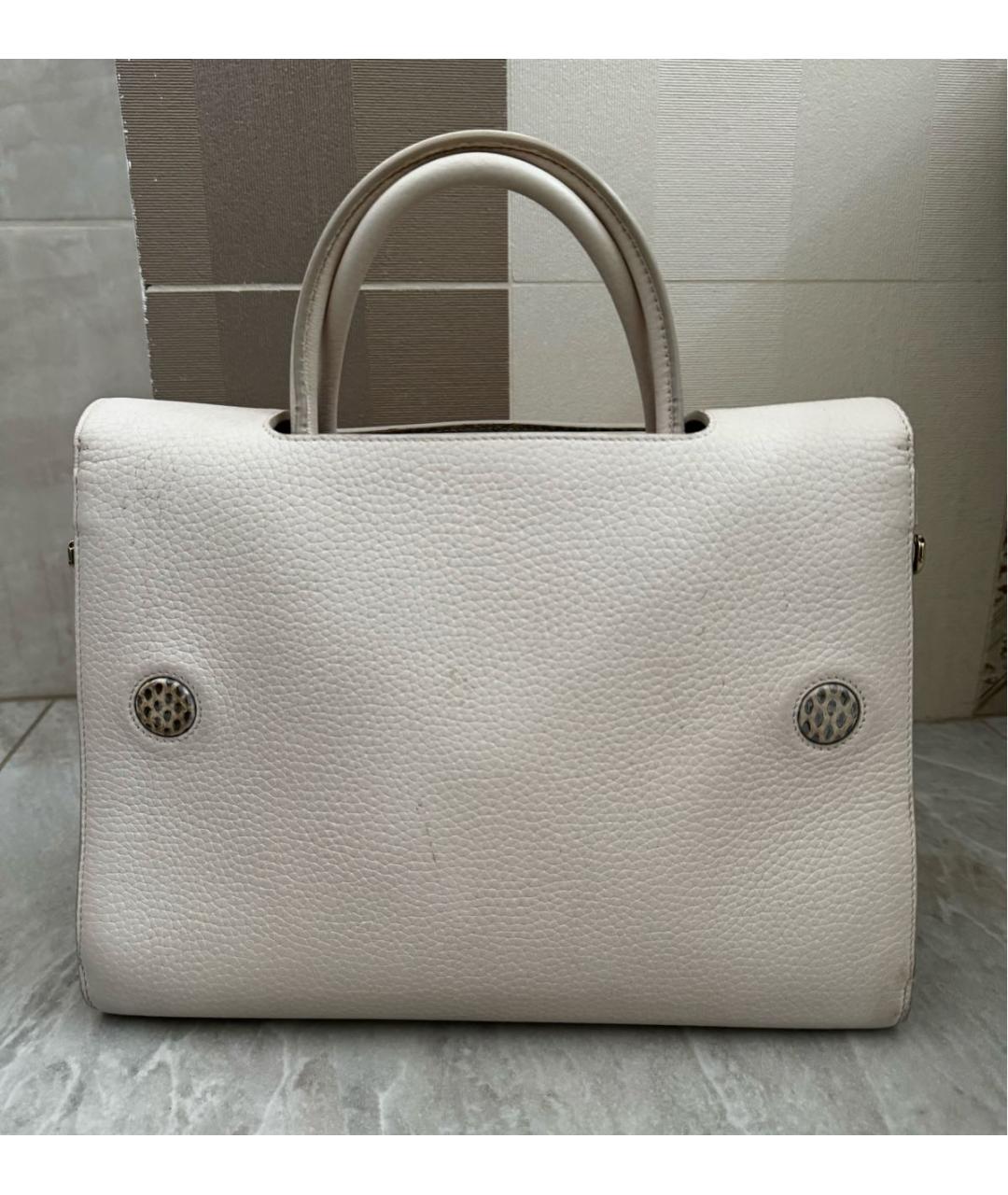 CHRISTIAN DIOR PRE-OWNED Белая кожаная сумка с короткими ручками, фото 3