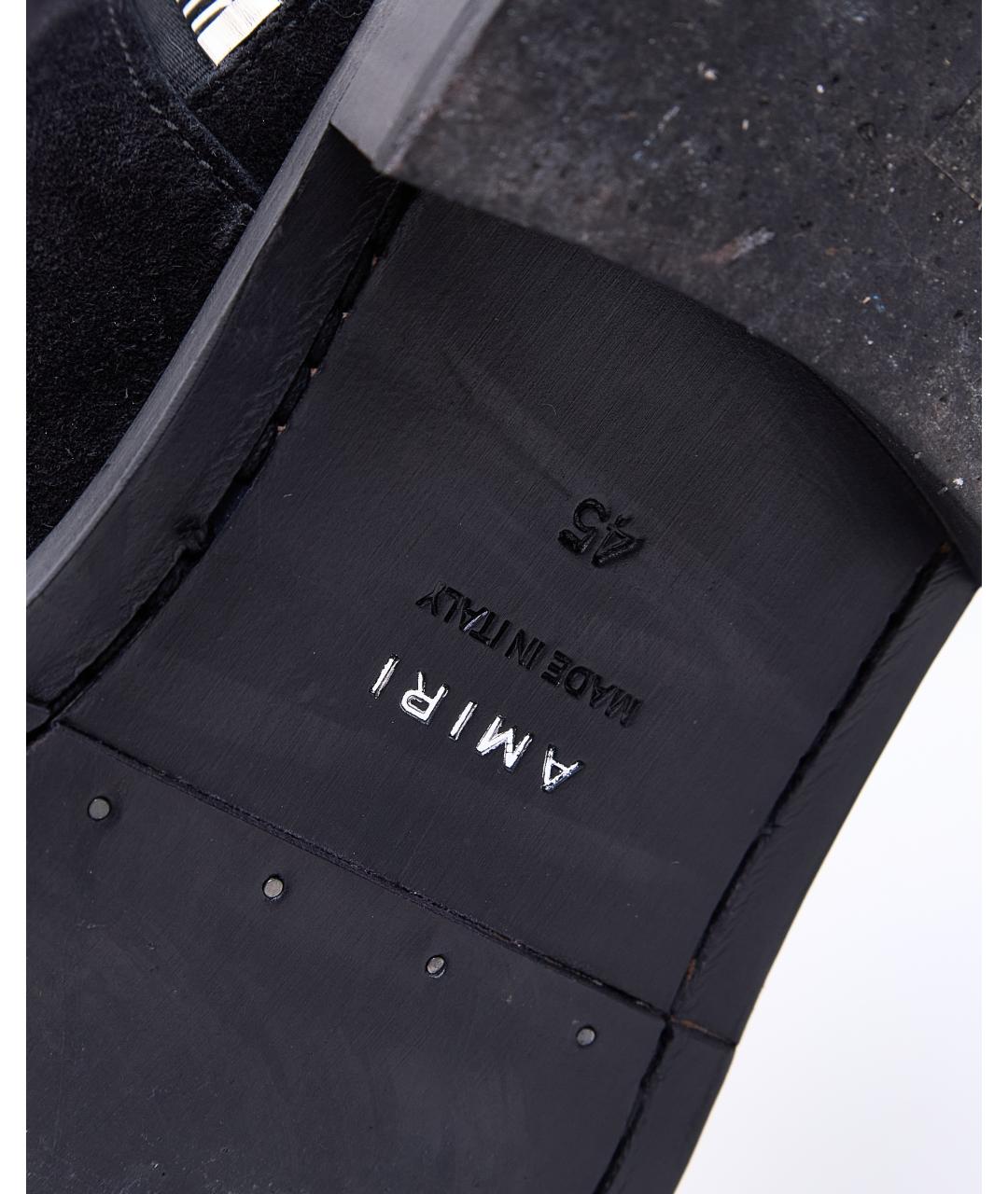 AMIRI Черные замшевые высокие ботинки, фото 7